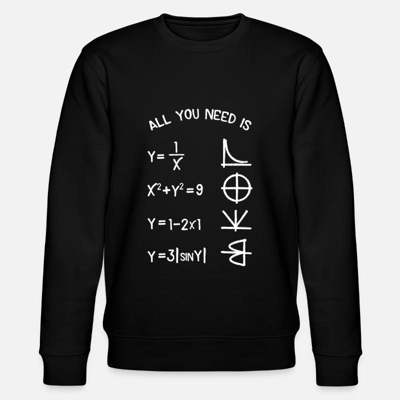LOVE Math - Stanley/Stella CHANGER Unisex Organic Sweatshirt - black