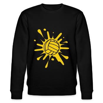 Volleyball - Stanley/Stella Unisex Bio-Sweatshirt CHANGER  - Schwarz - Vorne - Nik (191cm) & Marisol (170cm)
