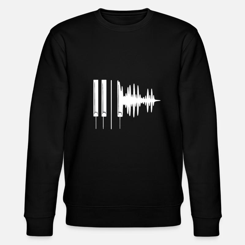 Keyboard - Stanley/Stella Unisex Bio-Sweatshirt CHANGER  - Schwarz