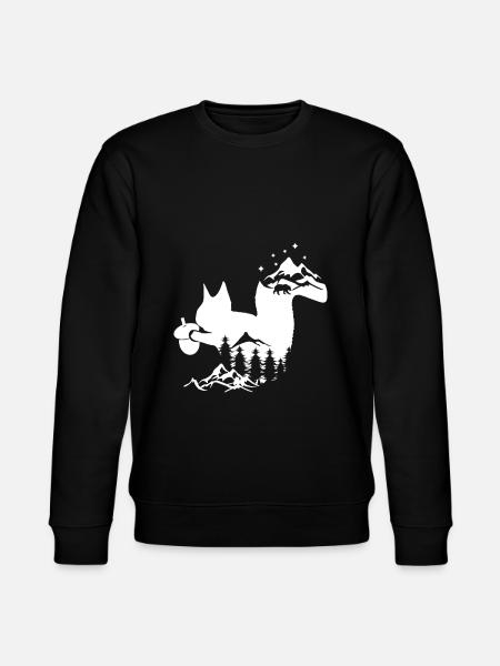squirrel - Stanley/Stella CHANGER Unisex Organic Sweatshirt - black