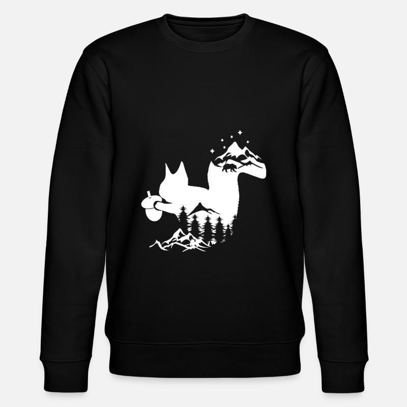 squirrel - Stanley/Stella CHANGER Unisex Organic Sweatshirt - black