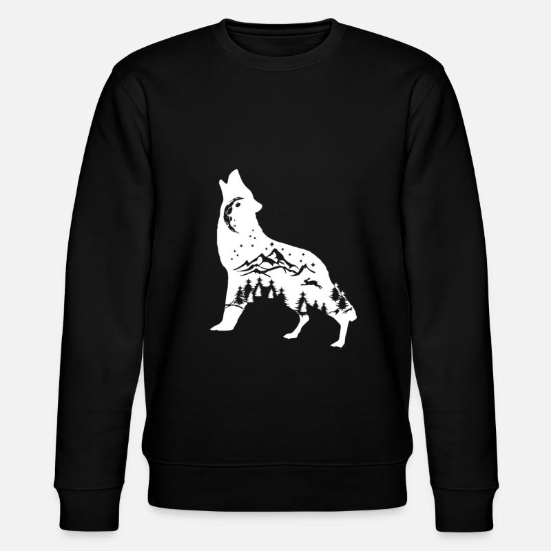 wolf - Stanley/Stella CHANGER Unisex Organic Sweatshirt - black