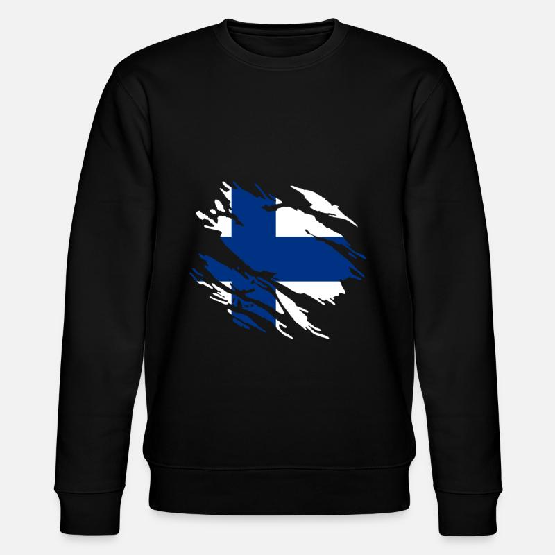 Drapeau de la Finlande - Sweat bio CHANGER Stanley/Stella Unisexe - noir