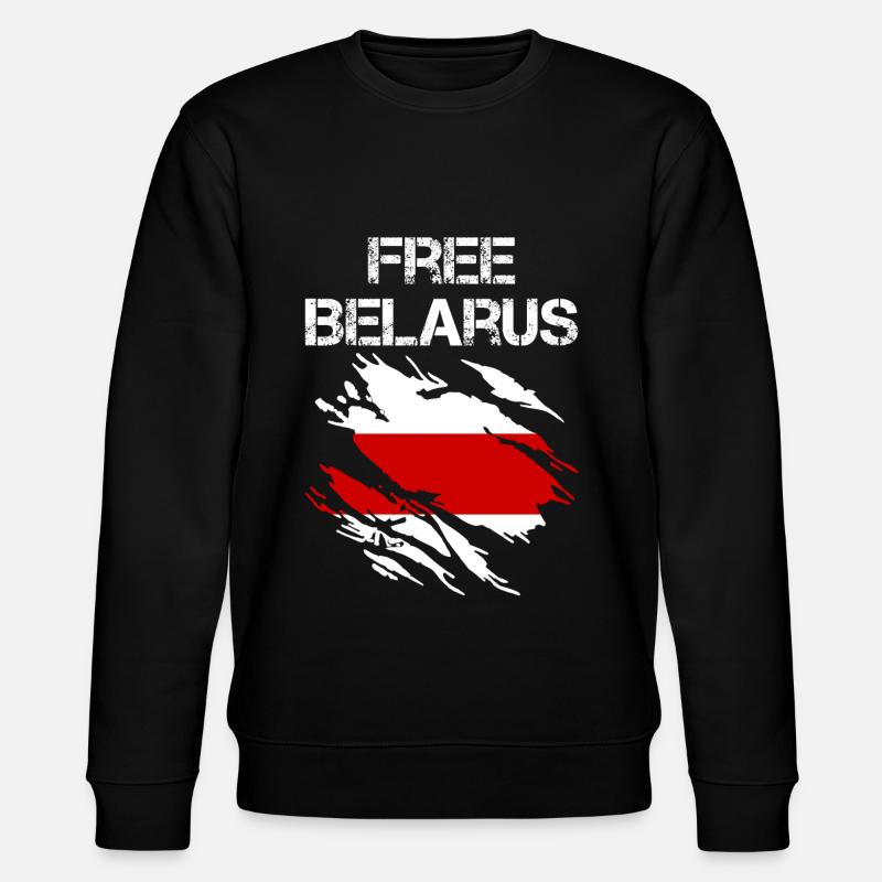 Belarus Belarus flag - Stanley/Stella CHANGER Unisex Organic Sweatshirt - black