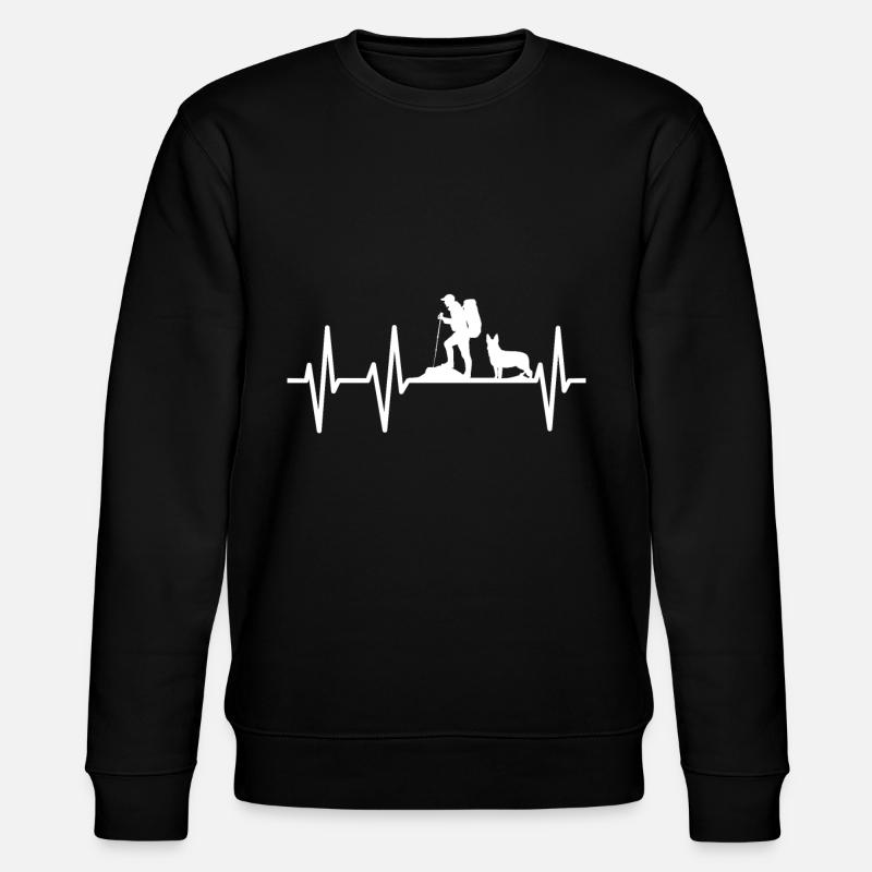 Wandern mit Hund - Stanley/Stella Unisex Bio-Sweatshirt CHANGER - Schwarz