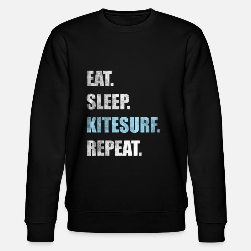 Kitesurfen Kitesurfer Kiteboarden Kiteboarder - Stanley/Stella Unisex Bio-Sweatshirt CHANGER  - Schwarz
