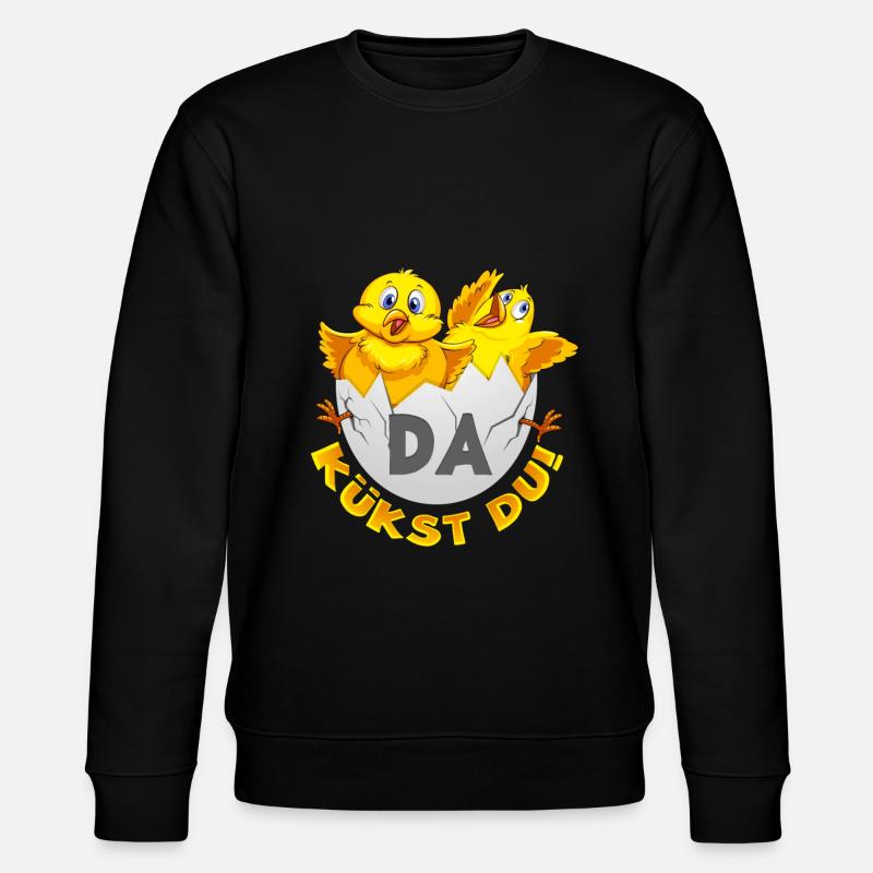 Da kükst Du! - Stanley/Stella Unisex Bio-Sweatshirt CHANGER  - Schwarz
