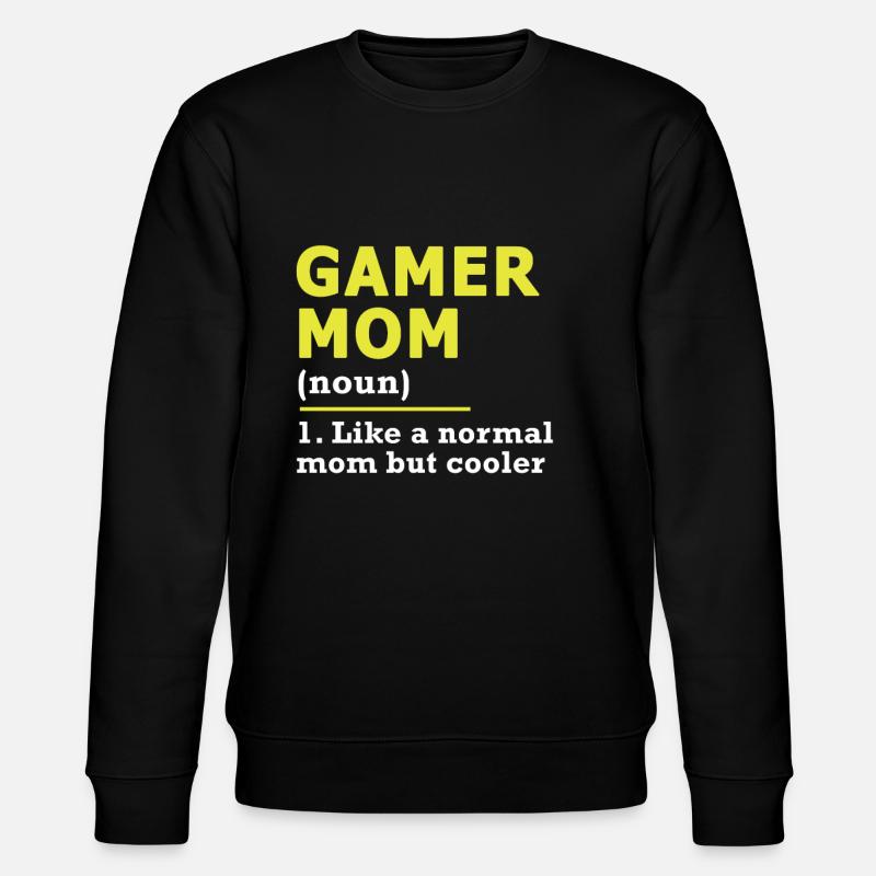 Gamer Mom Gaming Mutter Geschenk - Stanley/Stella Unisex Bio-Sweatshirt CHANGER  - Schwarz