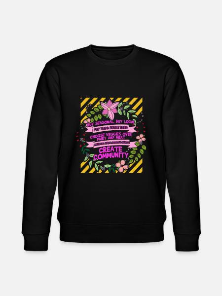 save the planet - Stanley/Stella CHANGER Unisex Organic Sweatshirt - black