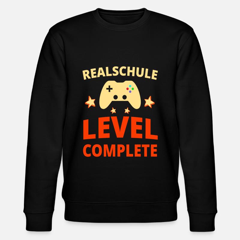 Realschule Abschluss Realschulabschluss Geschenk - Stanley/Stella Unisex Bio-Sweatshirt CHANGER  - Schwarz