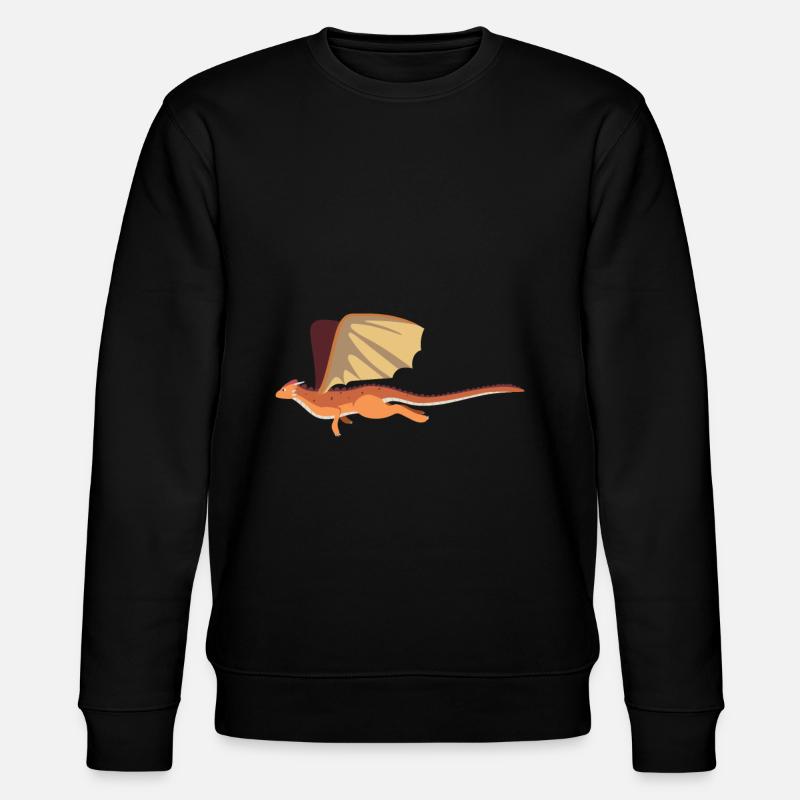 Drache - Stanley/Stella Unisex Bio-Sweatshirt CHANGER  - Schwarz