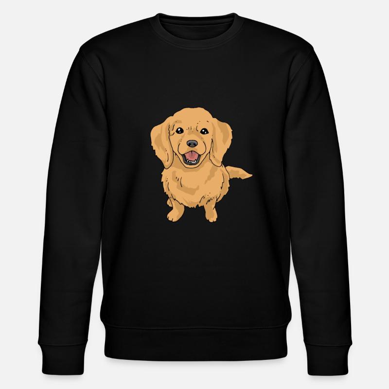 Golden Retriever - Stanley/Stella Unisex Bio-Sweatshirt CHANGER  - Schwarz