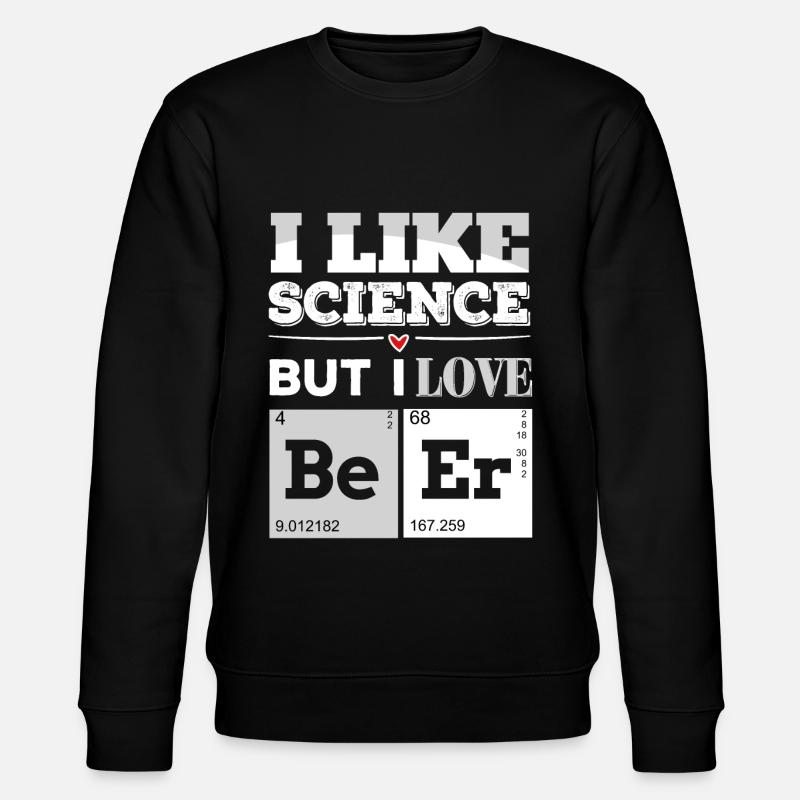 Nerd Science Geek - Stanley/Stella CHANGER Unisex Organic Sweatshirt - black
