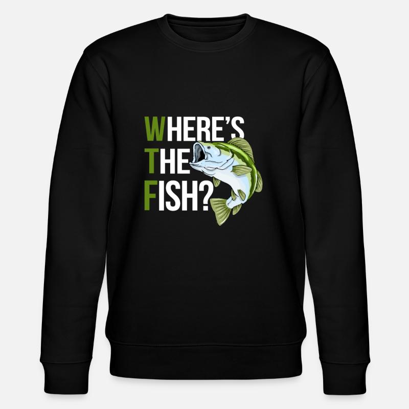 Wheres The Fish - Stanley/Stella CHANGER Unisex Organic Sweatshirt - black