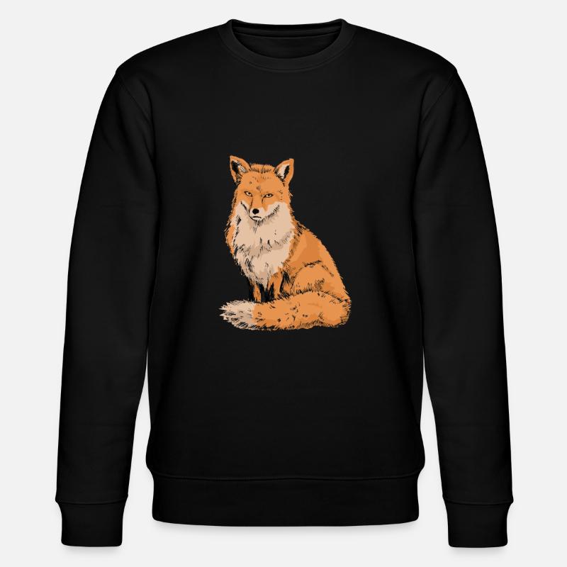 Fox - Stanley/Stella CHANGER Unisex Organic Sweatshirt - black