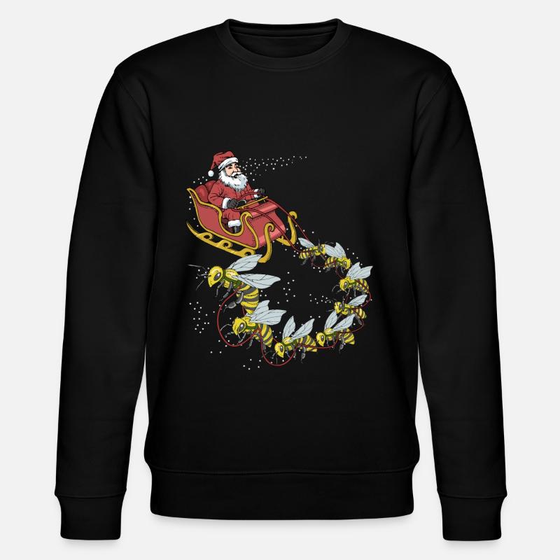 Bee Christmas - Stanley/Stella CHANGER Unisex Organic Sweatshirt - black