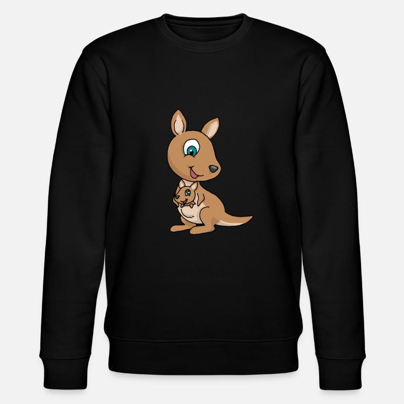 kangaroo - Stanley/Stella CHANGER Unisex Organic Sweatshirt - black