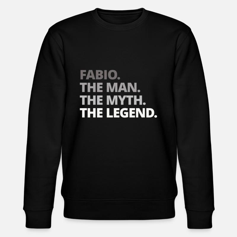Nom de Fabio disant cadeau - Sweat bio CHANGER Stanley/Stella Unisexe - noir