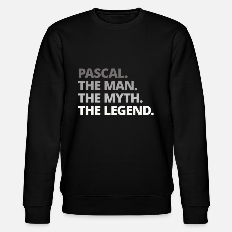 Pascal Name Spruch Geschenk - Stanley/Stella Unisex Bio-Sweatshirt CHANGER  - Schwarz