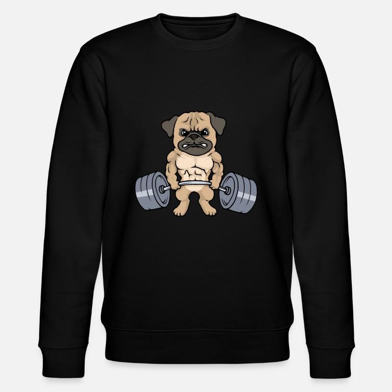 Pug training - Stanley/Stella CHANGER Unisex Organic Sweatshirt - black