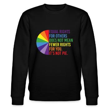Equal Rights For Others Does Not Mean Fewer Rights - Stanley/Stella Unisex Bio-Sweatshirt CHANGER  - Schwarz - Vorne - Nik (191cm) & Marisol (170cm)