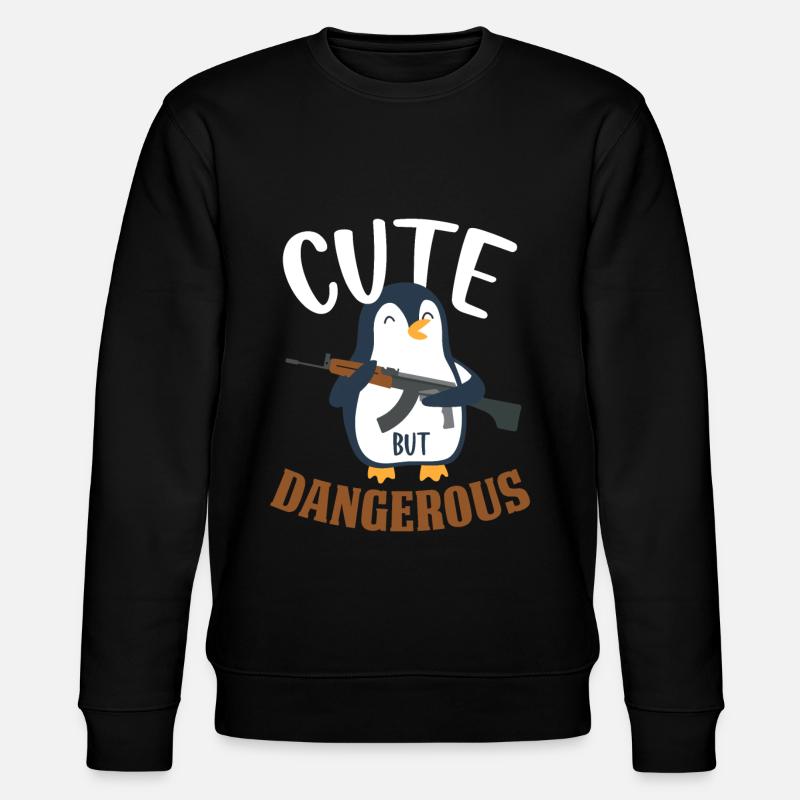 Pinguin - Stanley/Stella Unisex Bio-Sweatshirt CHANGER  - Schwarz