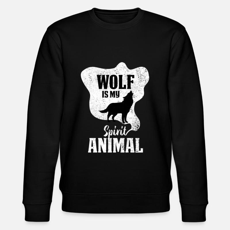 Wolf - Stanley/Stella CHANGER Unisex Organic Sweatshirt - black