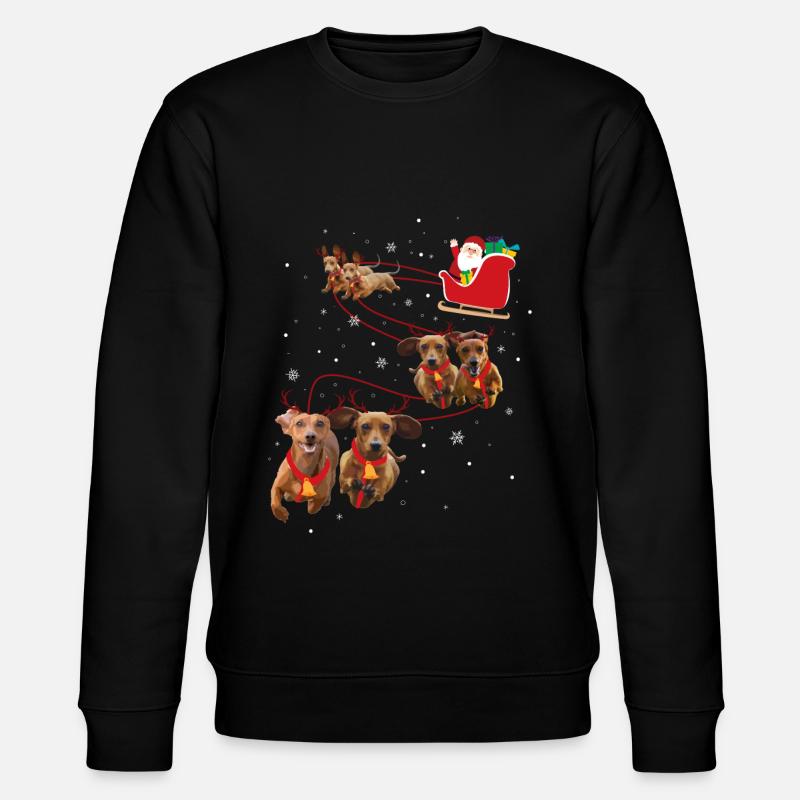 Noël de teckel - Sweat bio CHANGER Stanley/Stella Unisexe - noir