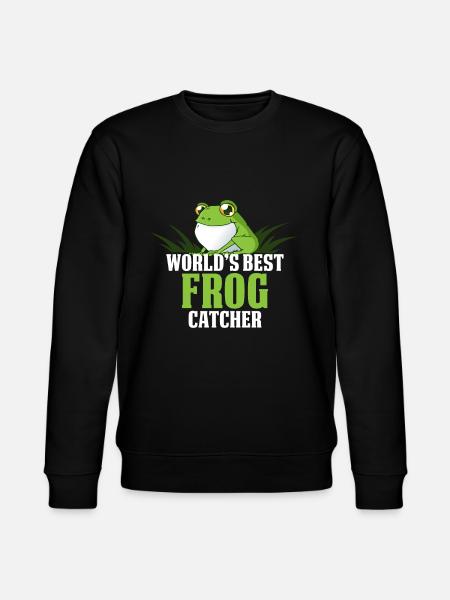 Frog Hunter Frog Catcher - Stanley/Stella Unisex Bio-Sweatshirt CHANGER  - Schwarz