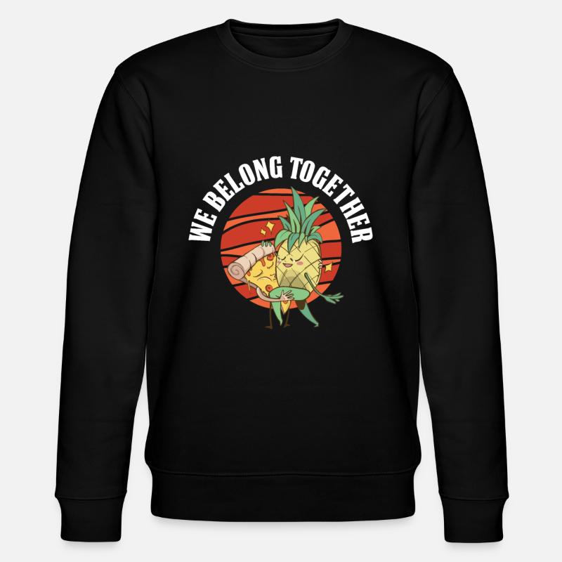Pizza Pineapple Pizza - Stanley/Stella CHANGER Unisex Organic Sweatshirt - black