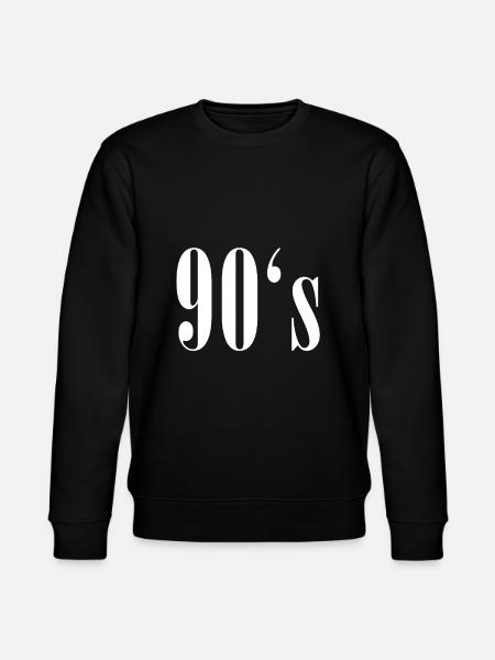 90's Nineties Nineties - Stanley/Stella CHANGER Unisex Organic Sweatshirt - black