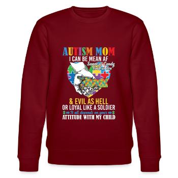 Autism Mom Puzzle Pieces Heart Autistic - Sweat bio CHANGER Stanley/Stella Unisexe - bordeaux - Devant - Nik (191cm) & Marisol (170cm)