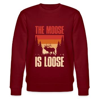 Le cadeau Moose Is Loose Moose - Sweat bio CHANGER Stanley/Stella Unisexe - bordeaux - Devant - Nik (191cm) & Marisol (170cm)