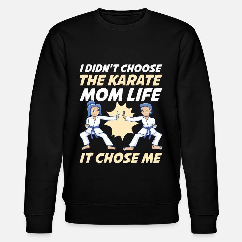 Karate Mom Life Karate Geschenk - Stanley/Stella Unisex Bio-Sweatshirt CHANGER  - Schwarz