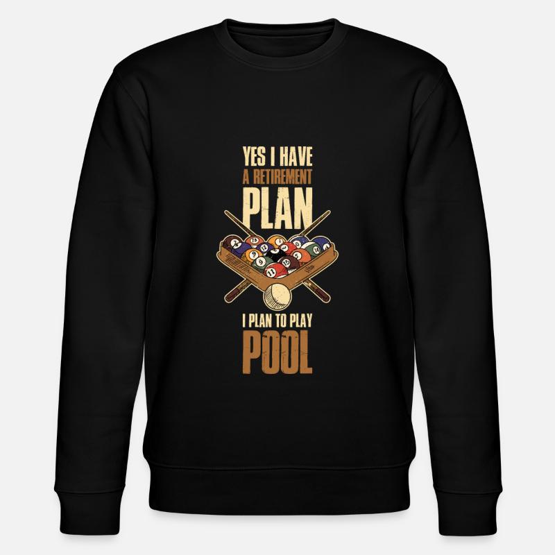 Pool Retirement Billard Geschenk - Stanley/Stella Unisex Bio-Sweatshirt CHANGER  - Schwarz