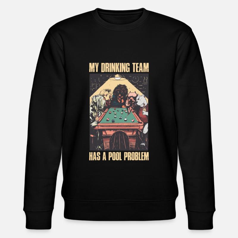 Pool Problem Billard Geschenk - Stanley/Stella Unisex Bio-Sweatshirt CHANGER - Schwarz