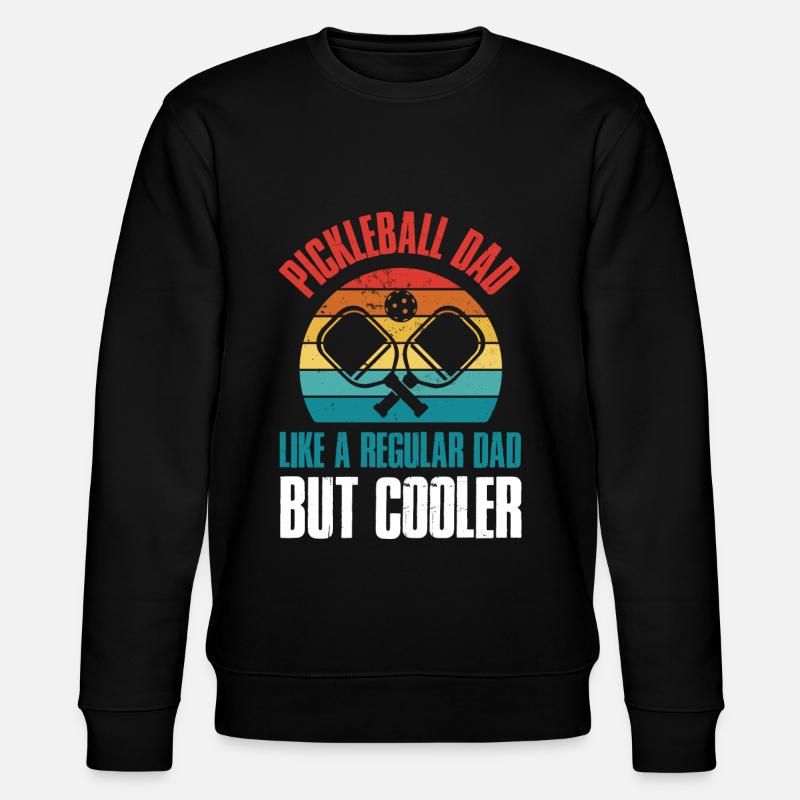 Pickleball Dad Pickleball Geschenk - Stanley/Stella Unisex Bio-Sweatshirt CHANGER  - Schwarz