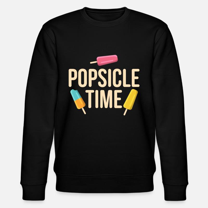 Popsicle Time Eis Geschenk - Stanley/Stella Unisex Bio-Sweatshirt CHANGER  - Schwarz
