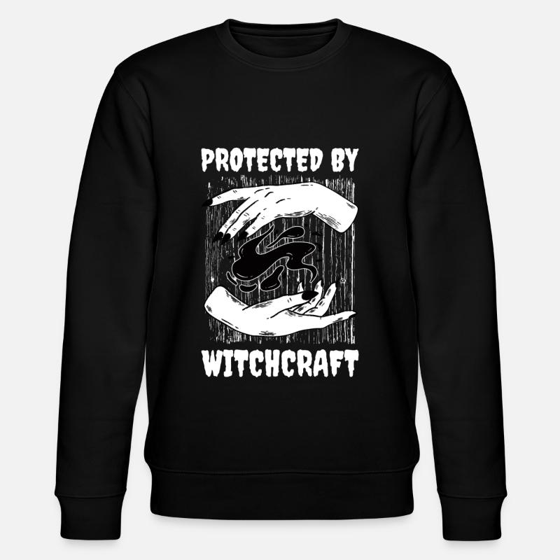 Protected By Witchcraft Wicca Geschenk - Stanley/Stella Unisex Bio-Sweatshirt CHANGER  - Schwarz