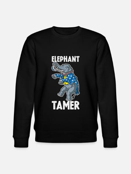 Elephant Tamer Elephant Gift - Stanley/Stella CHANGER Unisex Organic Sweatshirt - black