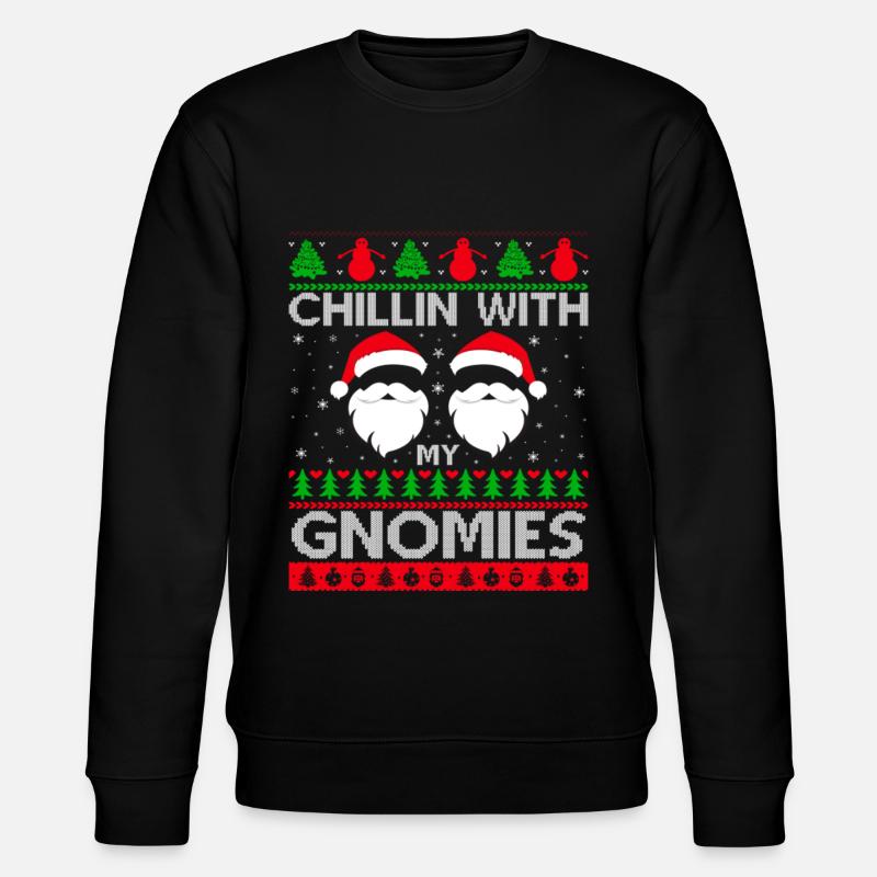 Chilling With My Gnomies - Stanley/Stella CHANGER Unisex Organic Sweatshirt - black