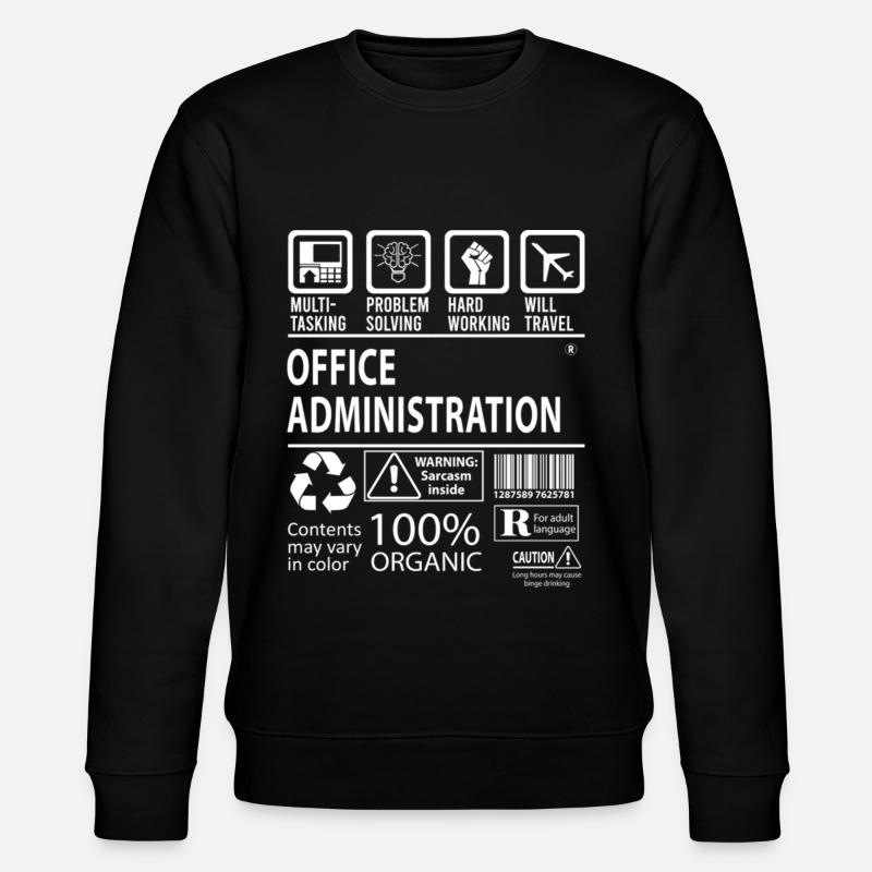 Office Administration Multitasking - Stanley/Stella Unisex Bio-Sweatshirt CHANGER  - Schwarz