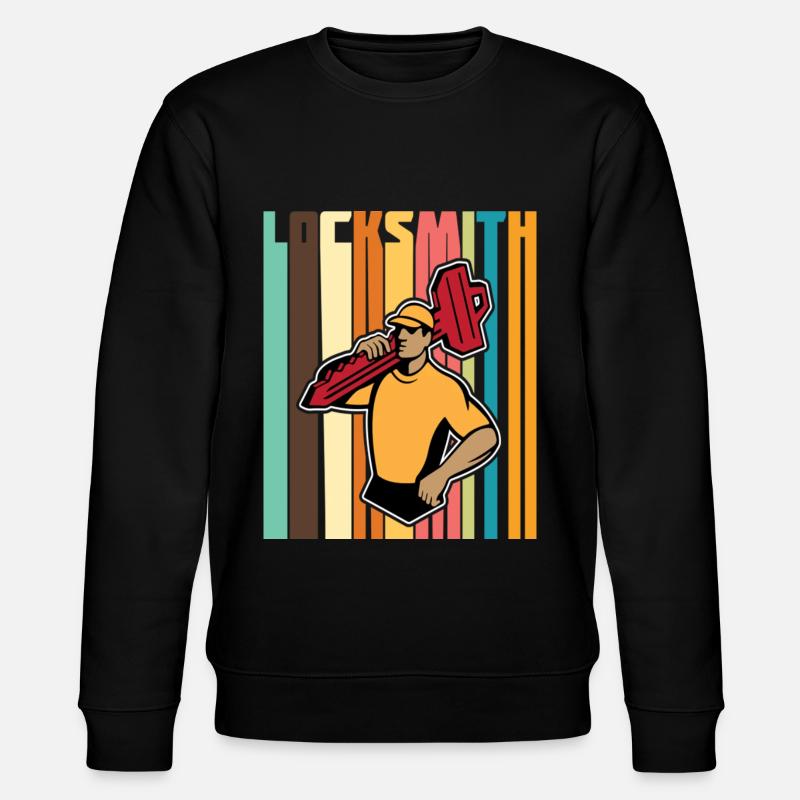 Serrurier Professionnel Crocheteur de serrures - Sweat bio CHANGER Stanley/Stella Unisexe - noir