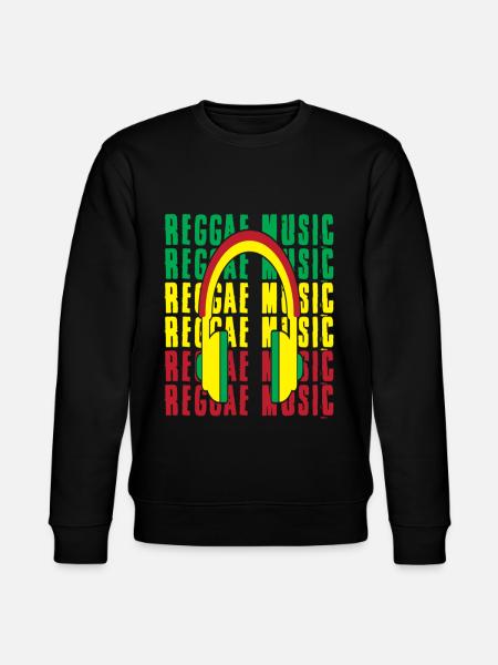 Reggae Music Rastafari Jamaica - Stanley/Stella CHANGER Unisex Organic Sweatshirt - black