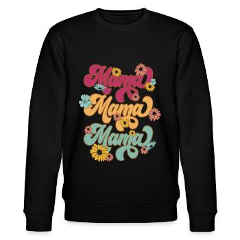 Mama Bear - Stanley/Stella Unisex Bio-Sweatshirt CHANGER  - Schwarz - Vorne - Nik (191cm) & Marisol (170cm)
