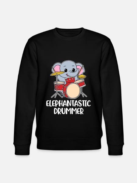 Elephant Drummer Elephant Gift - Sweat bio CHANGER Stanley/Stella Unisexe - noir