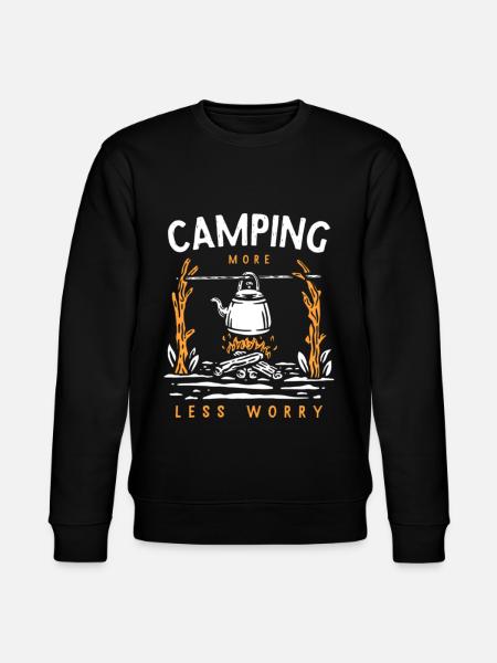 Camping Plus moins de soucis - Sweat bio CHANGER Stanley/Stella Unisexe - noir