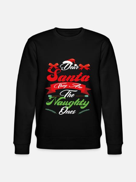 Kære julemand De er de frække jul - Stanley/Stella økologisk unisex-sweatshirt CHANGER  - sort