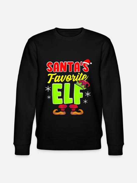 Julemandens yndlingsalvegruppe-familiejul - Stanley/Stella økologisk unisex-sweatshirt CHANGER  - sort