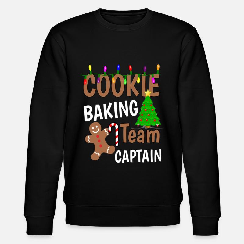 Christmas Cookie Baking Team Captain - Stanley/Stella CHANGER Unisex Organic Sweatshirt - black